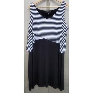 Style & Co Black & White Tank Style Dress Size 1X